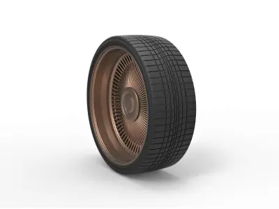 Wire wheel 5 Scale 1 to 10 3D print model