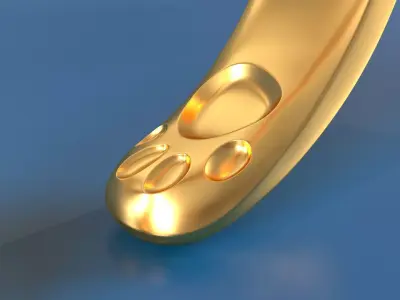 Cat Ring 3D print model