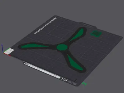 High-Performance 3D Printable Boomerang Set  3D print model