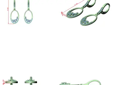  Diamond Drops  3D print model