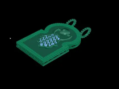 The small simple pendant 3D print model
