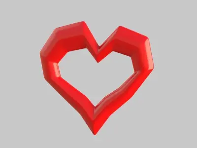 Heart icon v 34 3D model