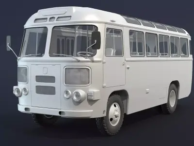 PAZ-672 Mid-Poly 3D model