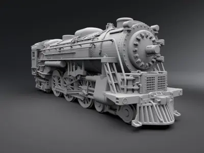 WW2 Troop Train Scale model  3D print model