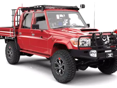 TOYOTA LAND CRUISER J79 HEMBRITA ARB  Low-poly 3D model