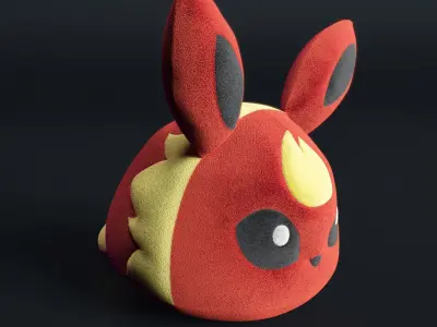 flareon pokemon kids 3D model