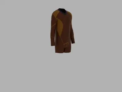 Sport Suit Low-poly 3D model 22