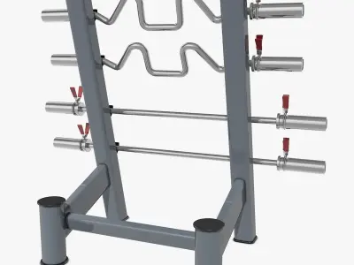 Barbell Rack  3D model