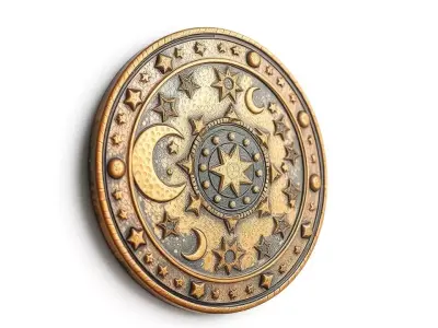 Celestial Medallion Bronze model pack Texture