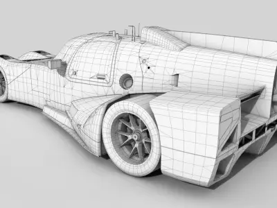 Panoz Deltawing DWC13 Low-poly 3D model