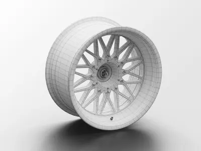 BBS Turbofan Rim Audi 90 quattro IMSA GTO 3D Model 3D model