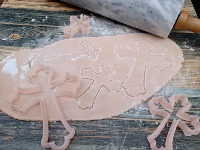 Set Cortantes Cruz Comunion Bautismo COokies 3D print model