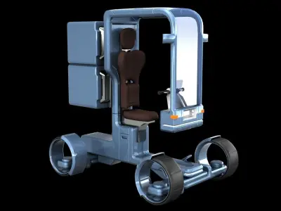 Sci-fi Scooter 3D model