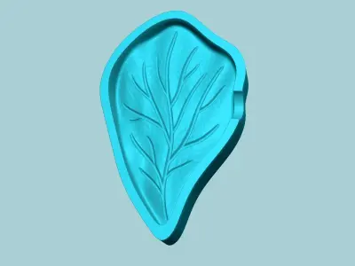 Hibiscus Flower Petal 02 - Moulding Artificial Craft 3D print model