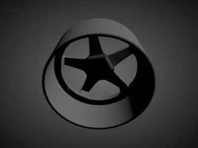 ENKEI EV5 scalable and printable rims 3D print model
