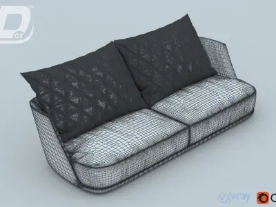 Pura Vida Sofa 3D model