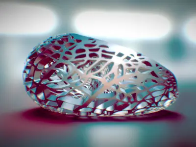 Leafy torus Lampshed 3D print model