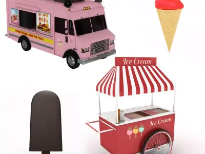 Ice Cream Collection 2 3D model