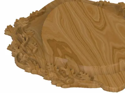 Carved panel painting STL 3D model order