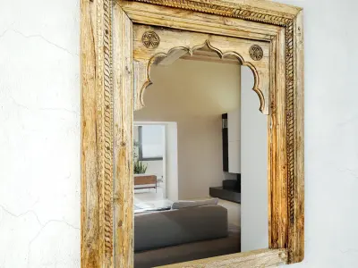 Antique Raja Window Mirror 3D model purchase