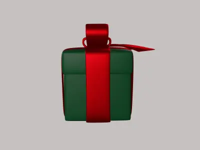 Giftbox gift box Low-poly 3D model
