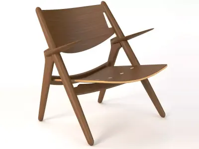 CH28 Carl Hansen and Son Armchair by Hans J Wegner 3D model