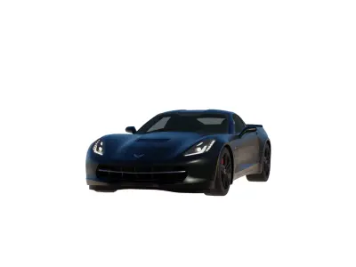 Corvette chevrolet sports car 3D model