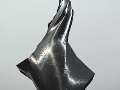 Alien Axe Free low-poly 3D model