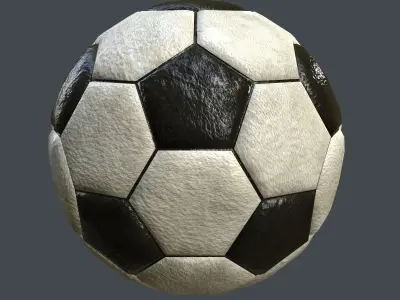 High Poly Soccer Ball 3D model