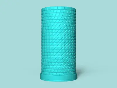Vase 17 with Plate - Simple Plant Pot - Home Decor 3D print model