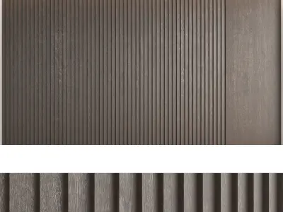 Wood panels set6 3D model