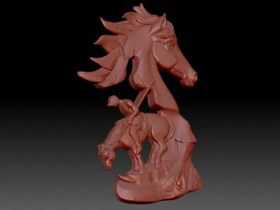 Horse 3D print model