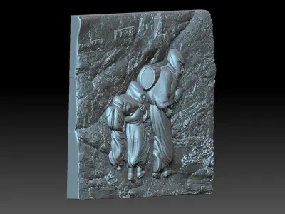 Three sisters 3D print model