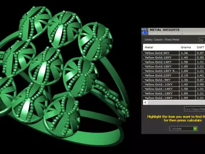 Rings 3D print model 8