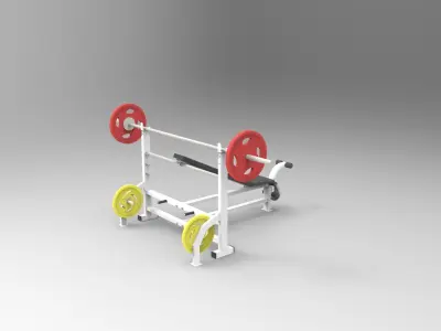 Top Chest Press Gym 3D model