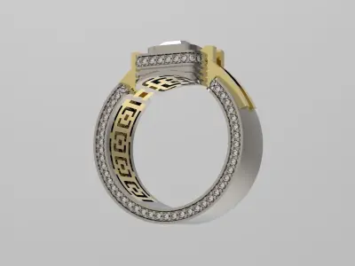 Male ring N - 190 3D print model