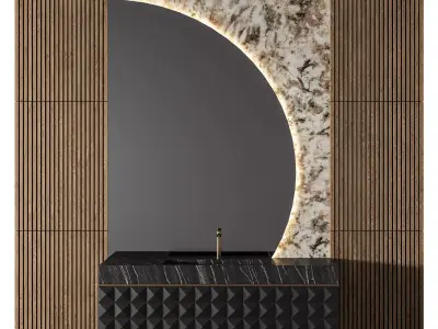 Luxury Bathroom 212 3D model
