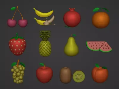 Ocstard Collection 32 Low-poly 3D model