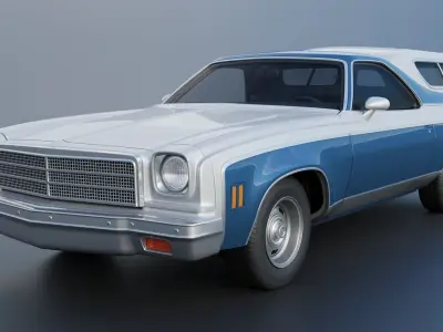 Chevrolet El Camino 1974 3D print model