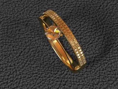  Jewelry  Golden  Ring 3D model