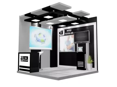 Booth Exhibition Stand a599e 3D model