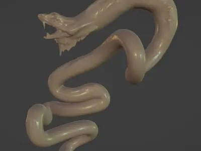 Stylized Snake Model 3D model