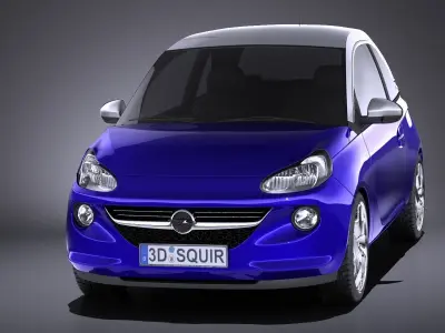 Opel Adam 2016 VRAY 3D model