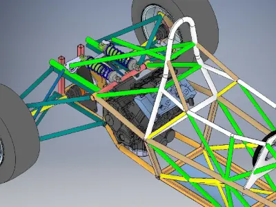 Off Road Vehicle Chassis 3D model