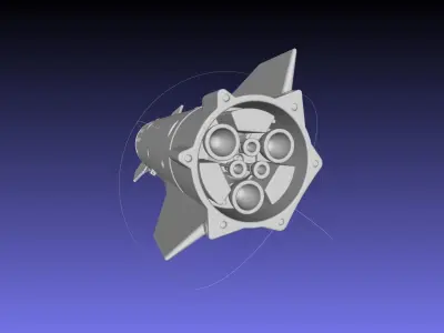 Space X Starship 2019 Update Printable Model With Booster 3D print model