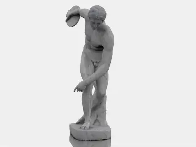 Miron discobolus Classical Greek Sculpture 3D model