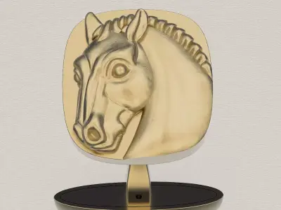 CuffLinks Horse 3D print model