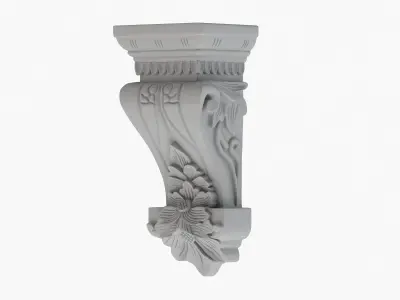 Scroll Corbel 34 3D model