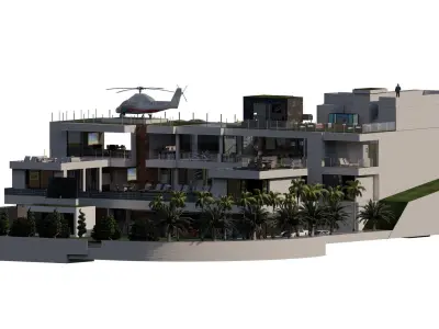 Bel Air mega mansion 3D model