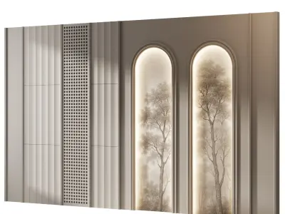 Decorative V61 Wall Panels 3D model